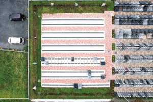 開放感のある広々とした区画